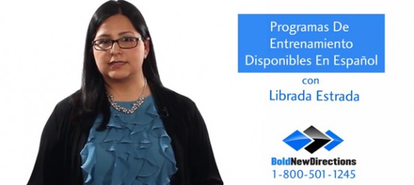 Spanish training program presenter with company logo