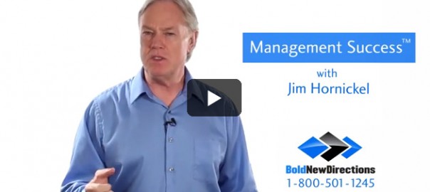 Business presenter with management success video