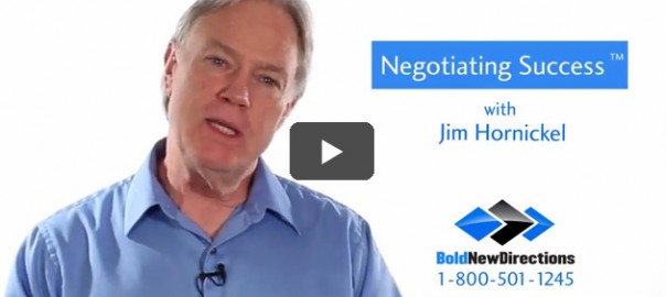 Business presenter in training video with logo