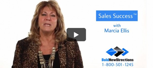 Sales training video with female presenter